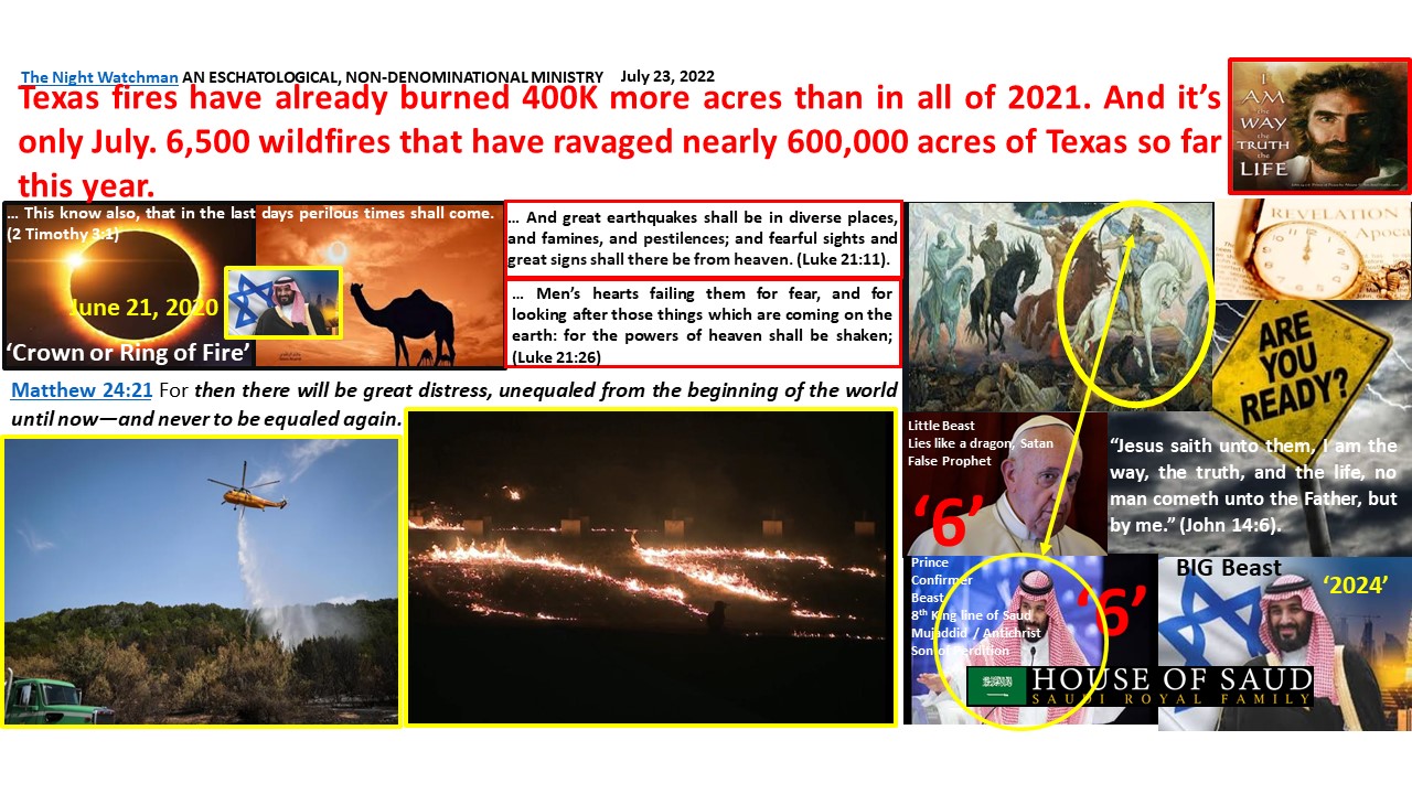 Texas fires have already burned 400K more acres than in all of 2021 ...