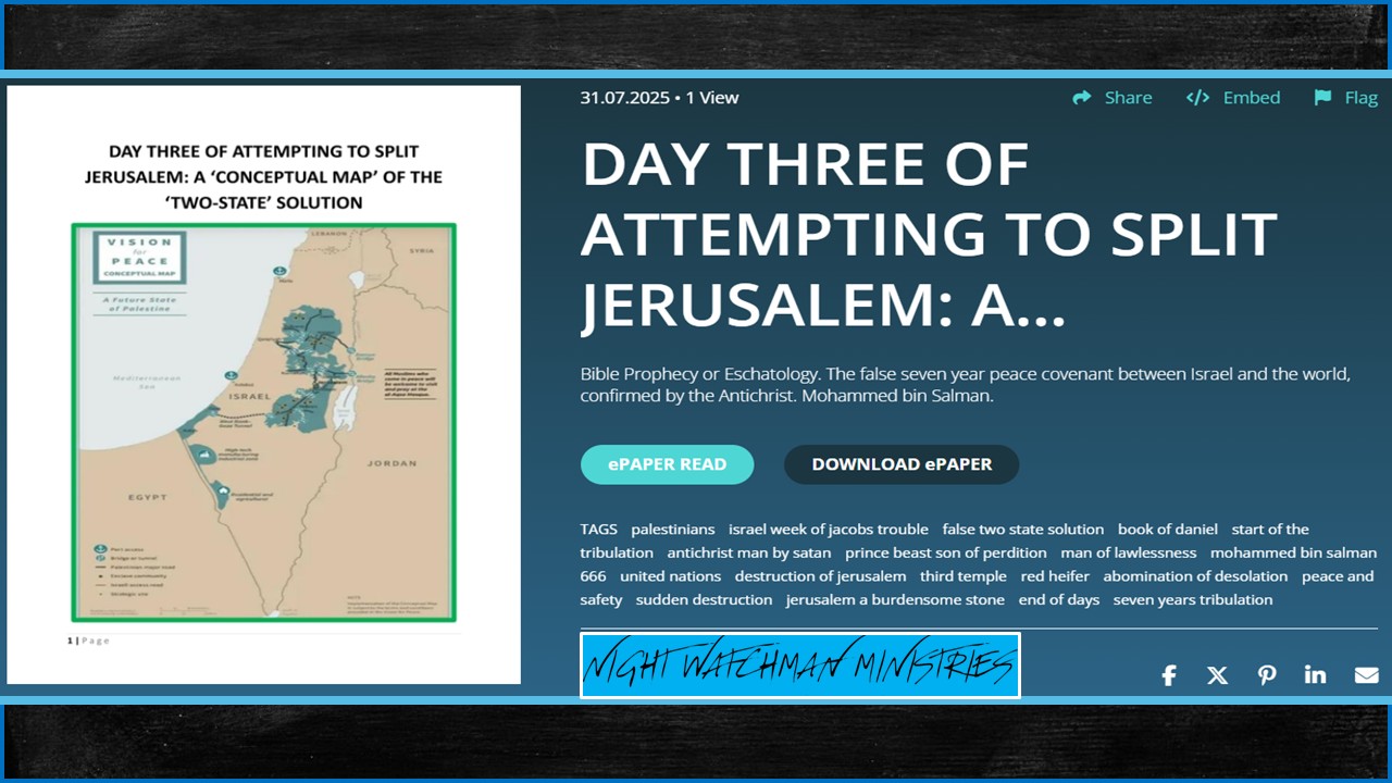 DAY THREE OF ATTEMPTING TO SPLIT JERUSALEM: A ‘CONCEPTUAL MAP’ OF THE ...